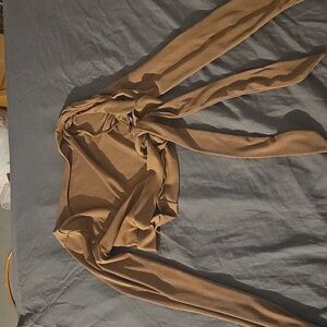 Shein brown croptop